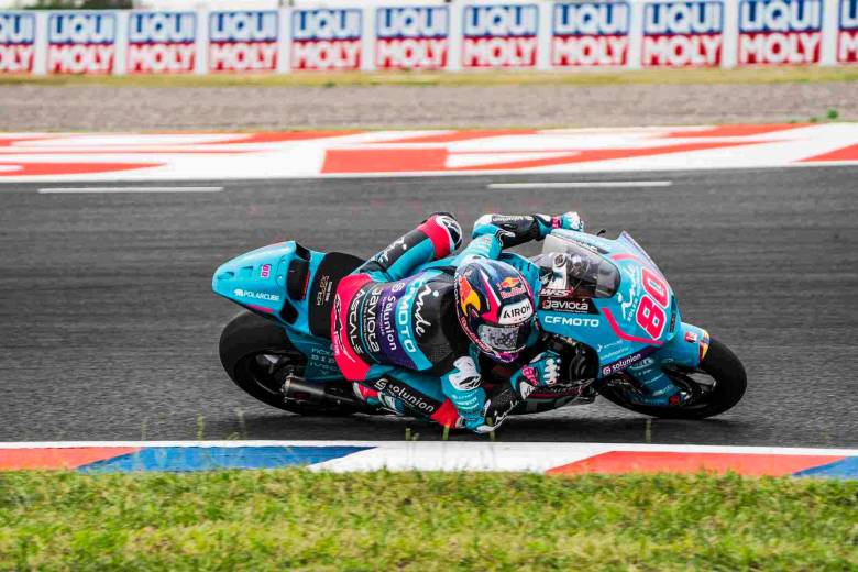 El colombiano David Alonso en acción en el Gran Premio de Argentina. FOTO: Cortesía Aspar Team