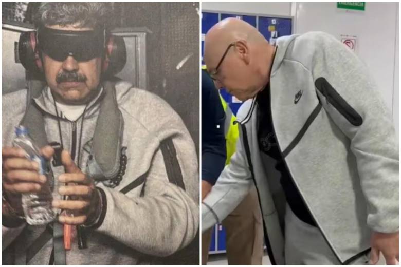 Así llegó Eugenio Montoya Sánchez de Estados Unidos, con la misma ropa que tenía Maduro cuando lo capturaron. FOTO: Migración Colombia y cortesía