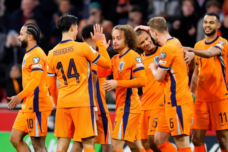 Países Bajos se clasificó al Mundial de 2026 en Canadá, México y Estados Unidos. FOTO GETTY