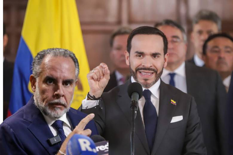 Armando Benedetti, exministro del Interior de Gustavo Petro y el presidente Abelardo de la Espriella. Foto: Colprensa