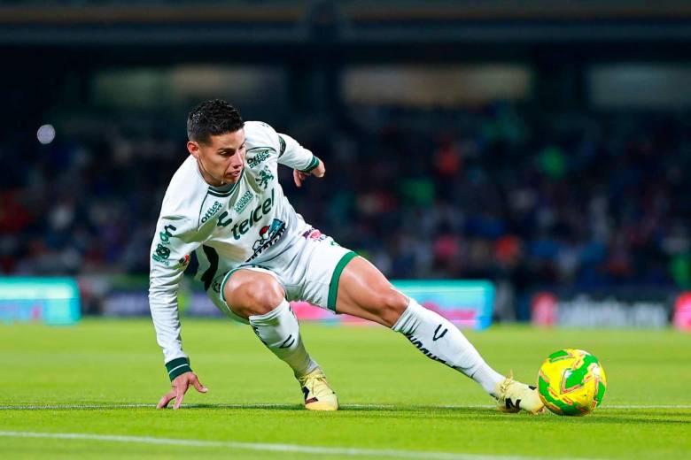James Rodríguez está listo para retomar la competencia con León en México, este domingo a las 8:00 de la noche reciben a Atlético San Luis. FOTO GETTY 