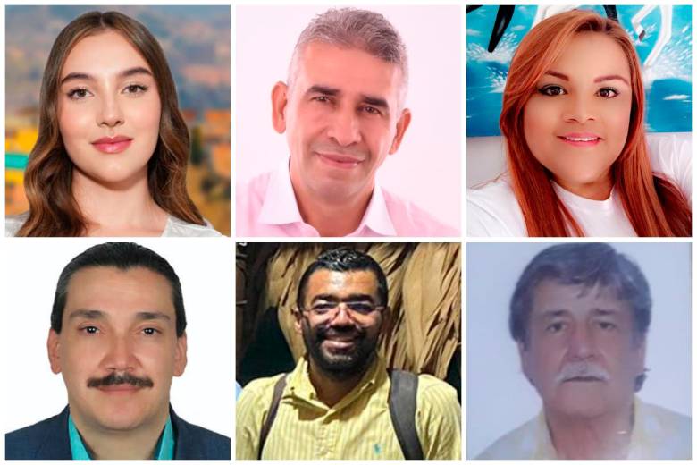 Arriba, los renglones 6, 7 y 8, que corresponden a Janna Mesa, Martín Gómez y Sandra González. Abajo, los renglones 9, 10 y 11, que corresponden a Aldrin Chavarria, Carlos Barrios y Efrén Taborda. FOTOS Cortesía