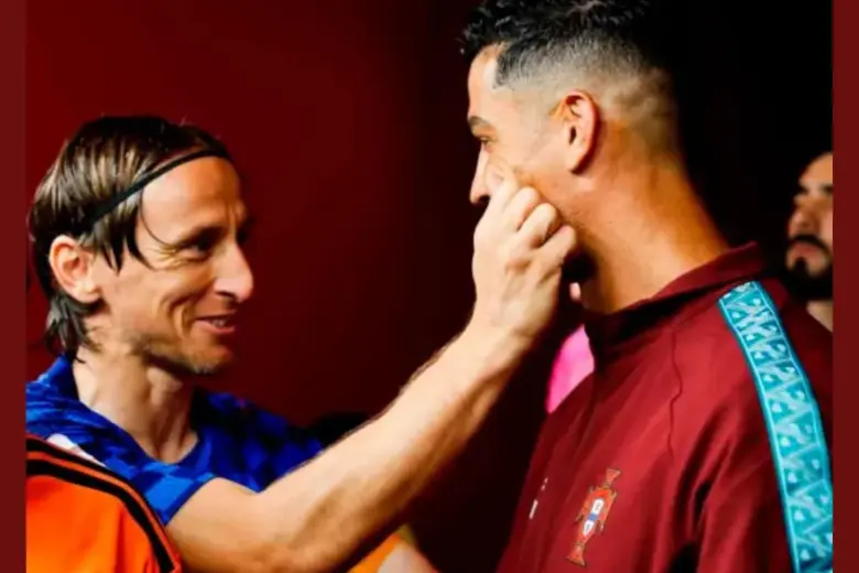 Cristiano Ronaldo se despidió de Luka Modric y la Roja puso el “showtime” en Los Ángeles. FOTO: Tomada de X @selecaoportugal