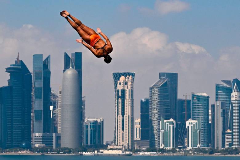 La colombiana María Paula Quintero y otros tres saltadores nacionales buscan la final de la prueba de altura en el Mundial de Doha. FOTO AFP