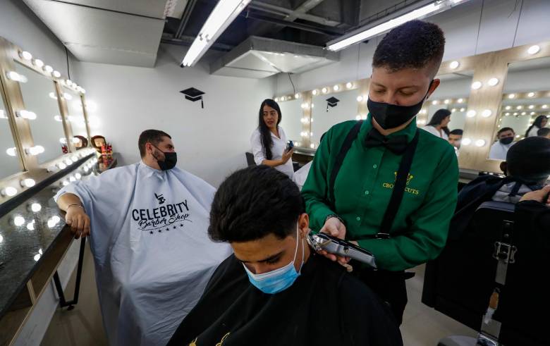  El crecimiento de las barberías es muy importante en el mercado colombiano. Foto: Manuel Saldarriaga Quintero.