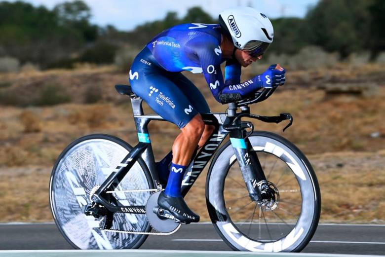 El ciclista colombiano Nairo Quintana volvió a las competencias oficiales en el país, lo hizo con Movistar en los Nacionales de Ruta. FOTO MOVISTAR 