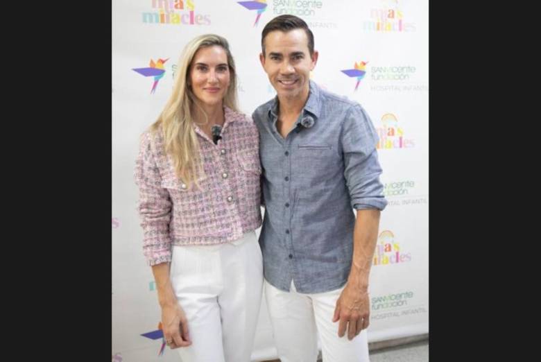 María Ochoa y Camilo Villegas recaudaron fondos con Mia’s Miracles para los damnificados por el terremoto del pasado 10 de agosto. FOTO EL COLOMBIANO 