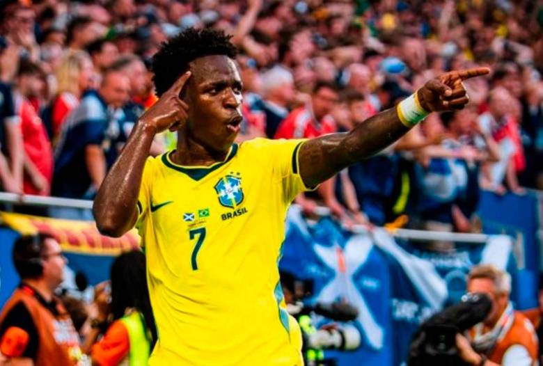 Vinicius Junior que ajusta cuatro goles en el Mundial de Norteamérica lidera a los dirigidos por Carlo Ancelotti para el duelo ante Japón. FOTO TOMADAX@FIFAWorldCup
