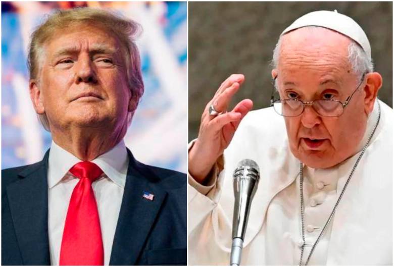 El papa Francisco calificó como “una desgracia” las redadas masivas contra migrantes en situación irregular que anunció Donald Trump. FOTOS Vaticano y Getty