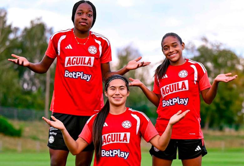 Valerín Loboa, Mariana Silva y Mariana Mosquera, serán titulares con Colombia en el duelo del debut, en el Mundial Sub 20 en Polonia. FOTO CORTESÍA FCF