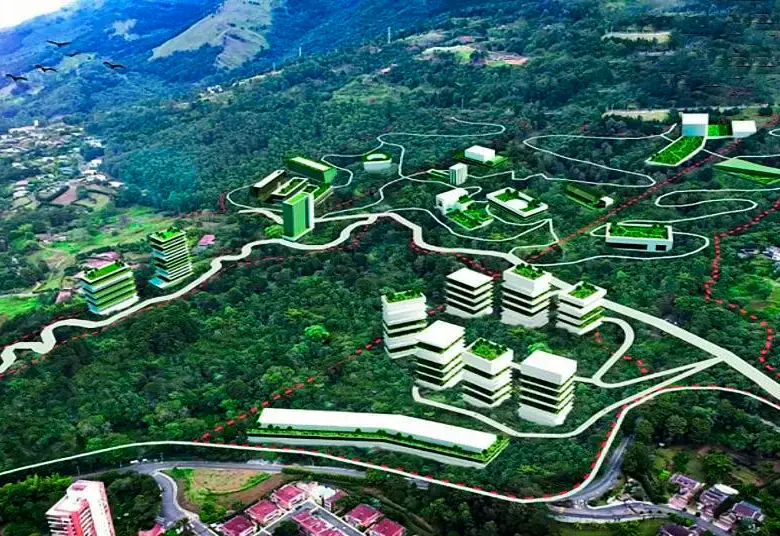 Aguas Vivas es un terreno de 147.000 metros cuadrados ubicado entre El Poblado y el alto Las Palmas. FOTO CORTESÍA