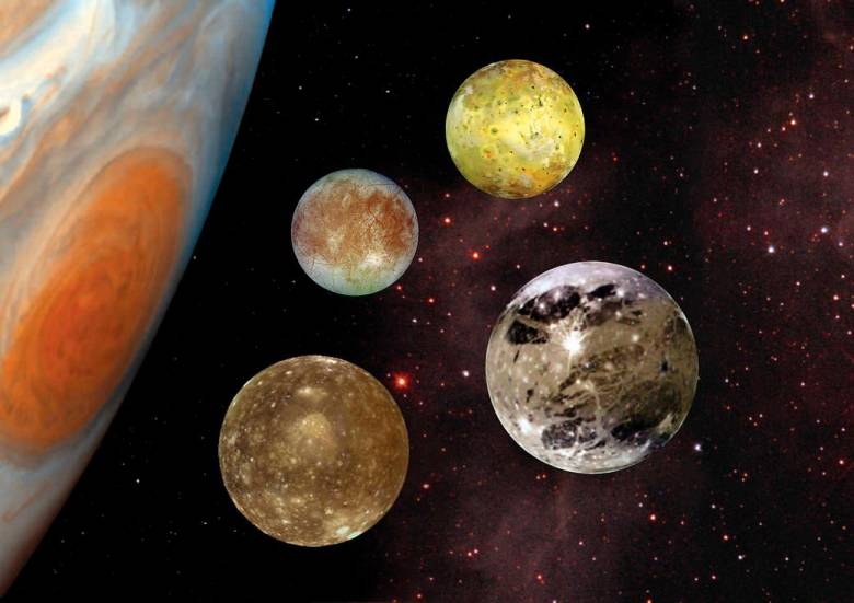 Júpiter tiene 79 lunas conocidas, la misión Juice llegará a las heladas Calisto, Europa y Ganímedes. FOTO: NASA