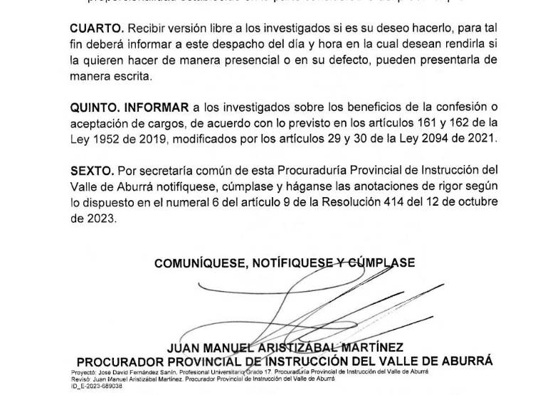 Investigación disciplinaria a Esteban Restrepo y otros exfuncionarios de Daniel Quintero por presunta corrupción en Ruta N