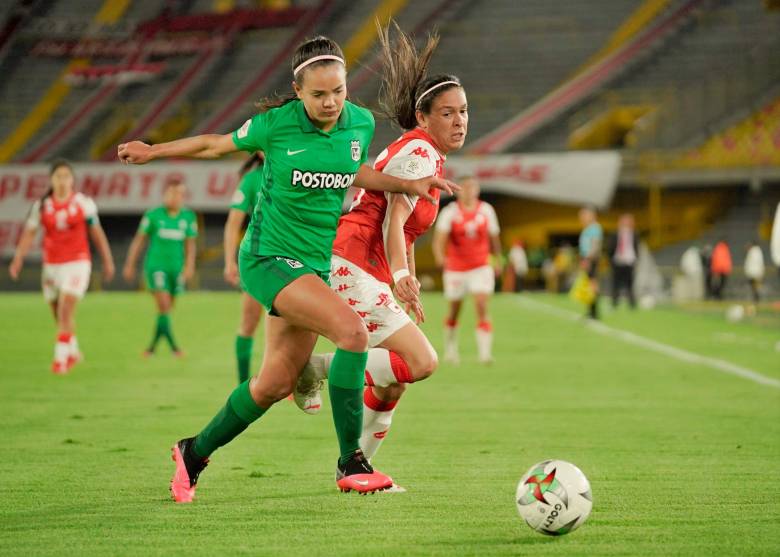 Atlético Nacional perdió con Santa Fe y terminó así su presentación en la Liga Femenina. FOTO DIMAYOR