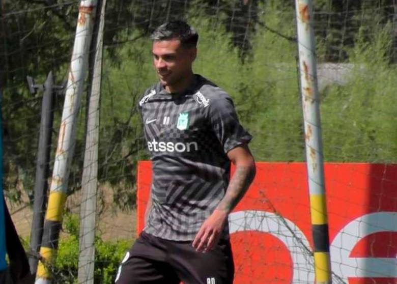 El uruguayo Agustín Álvarez Wallace realizó sus primeros entrenamientos con Atlético Nacional. FOTO CORTESÍA ATLÉTICO NACIONAL 