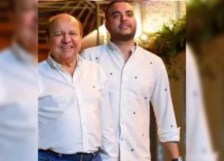 Sebastián Ortega, al lado de su papá William de Jesús, tal vez el político de Cambio Radical más poderoso en Antioquia. FOTO: CORTESÍA RUTA NOTICIAS