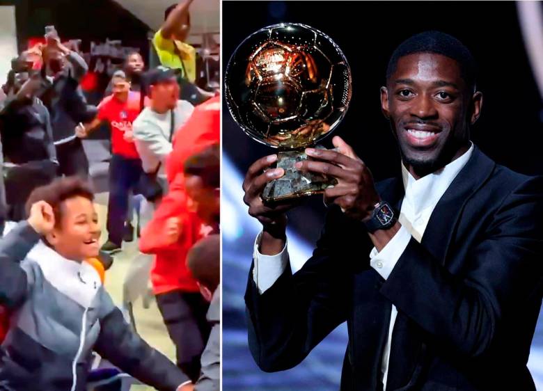 La reacción de los niños de la escuela Évreux Football Club, donde se formó Ousmane Dembelé se ha hecho viral por la alegría con la que celebración la elección del nuevo Balón de Oro. FOTO 