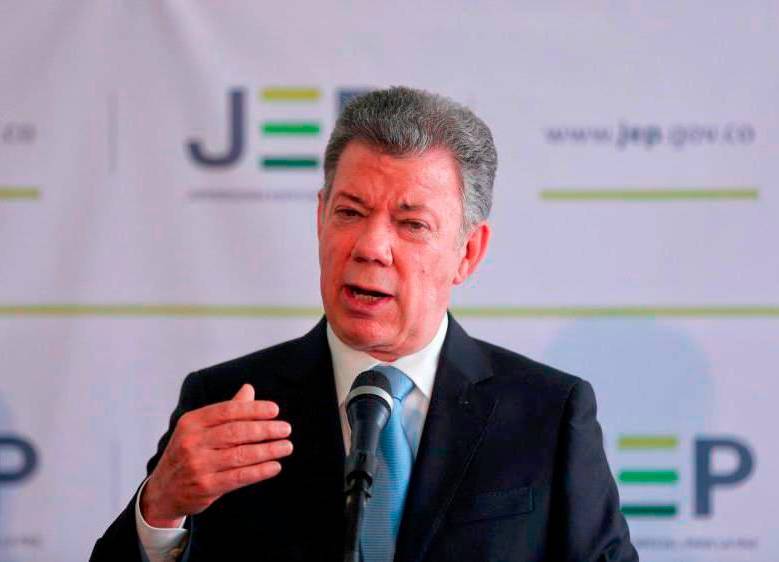 El expresidente Juan Manuel Santos se fue contra Duque y Uribe. FOTO: COLPRENSA