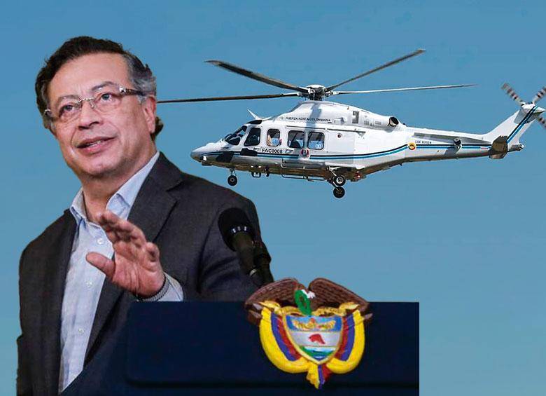 El helicóptero es un AgustaWestland AW139 adquirido durante el Gobierno de Iván Duque por 12 millones de dólares. FOTO: FABRIZIO CARPENTI - APLACE2LAND