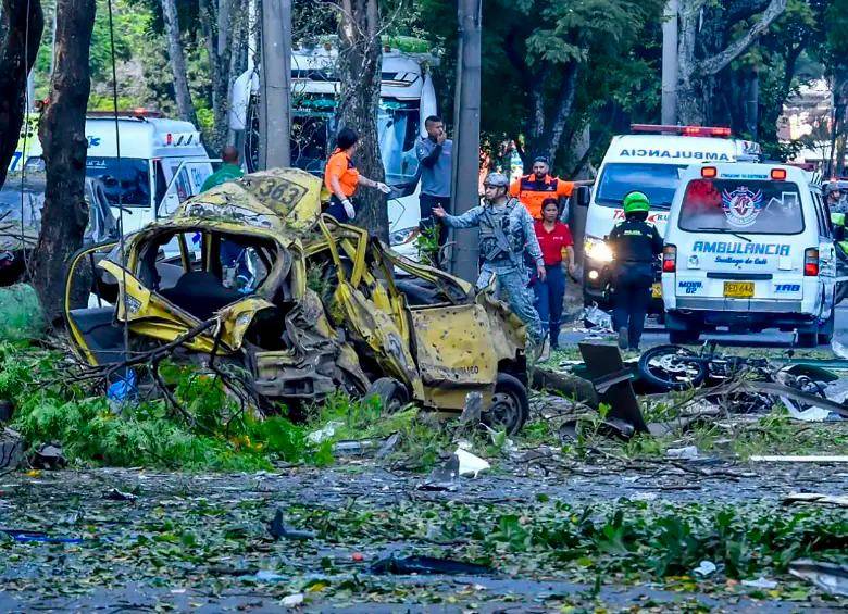 El atentado ocurrió sobre las 2:50 de la tarde de este jueves 21 de agosto. FOTO AFP