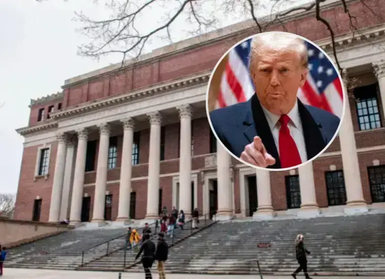 Nueva medida del presidente estadounidense Donald Trump contra la universidad de Harvard. FOTO: Getty