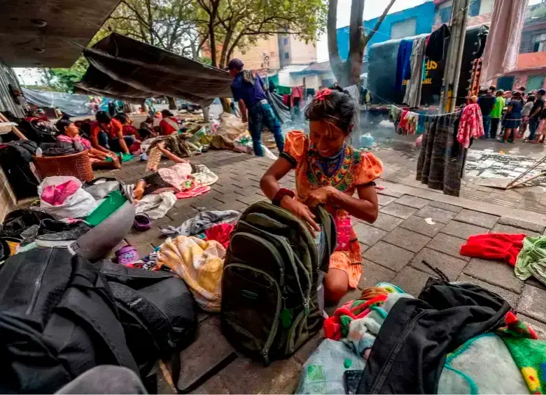 Según la Alcaldía de Bogotá, el Gobierno ha incumplido una orden judicial que ordenó la protección de esta población. FOTO CAMILO SUÁREZ