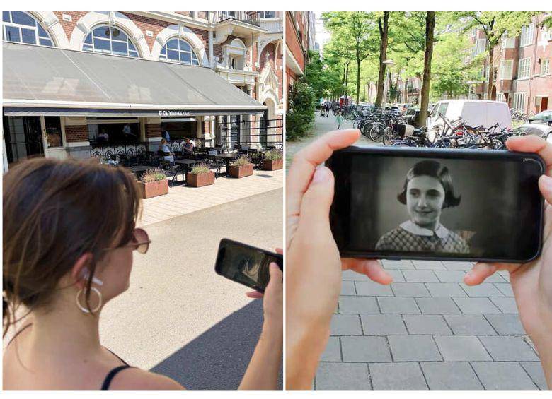 <span class="mln_uppercase_mln">Recorrido</span><b><span class="mln_uppercase_mln"> autoguiado inmersivo en Ámsterdam, Países Bajos, sobre la vida de Ana Frank. FOTO: Anne Frank Walk | Cityfans</span></b>