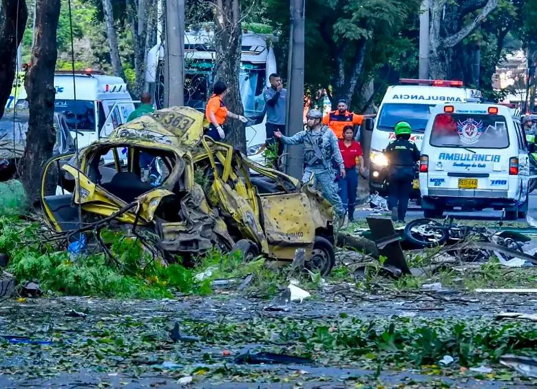 El atentado ocurrió sobre las 2:50 de la tarde de este jueves 21 de agosto. FOTO AFP