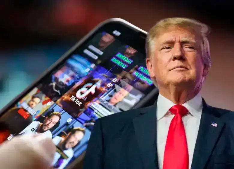 El presidente Donald Trump aseguró que ya tiene un comprador para TikTok. FOTO GETTY. 