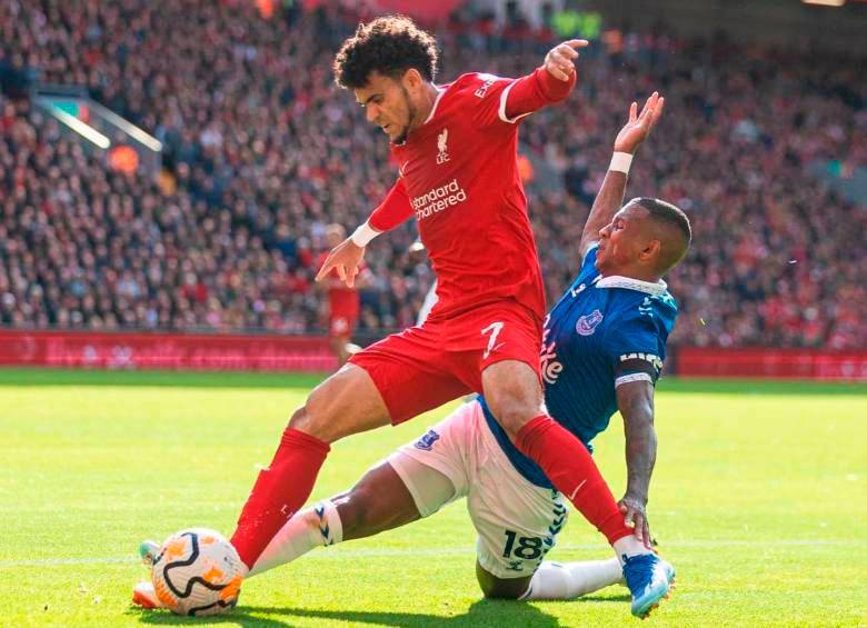 Luis Díaz ha marcado 4 goles en los 15 partidos que ha disputado hasta el momento con Liverpool en la temporada 2022-23. FOTO: TOMADA EL X DE @LuisFDiaz19