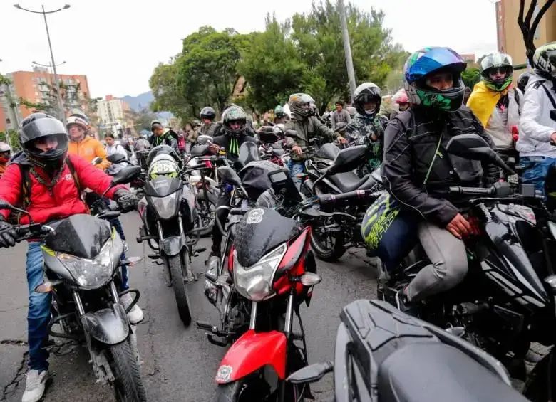 Conductores de motos en Antioquia. Foto de referencia: Colprensa