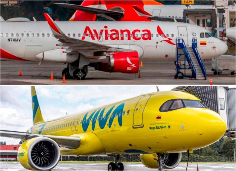 Avianca y Viva buscan consolidar el grupo de aerolíneas más fuerte de la región. FOTO: ARCHIVO Y CORTESÍA