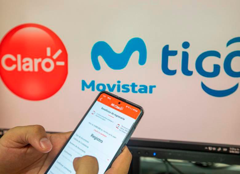 Claro, Movistar y Tigo lideran el mercado móvil en Colombia. FOTO CARLOS VELÁSQUEZ 
