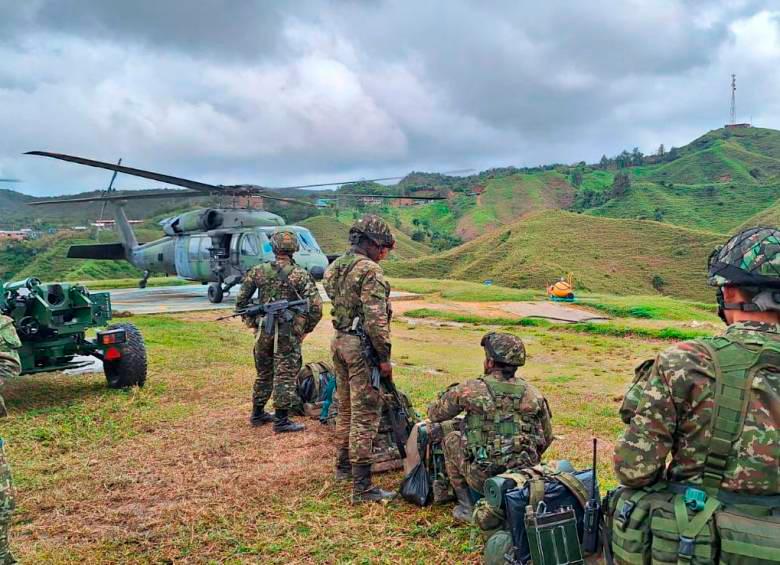 El asesinato de los militares se dio un día después de que un contingente de más de 200 soldados fuera desplegado en Anorí por los problemas de orden público. FOTO Cortesía Ejército