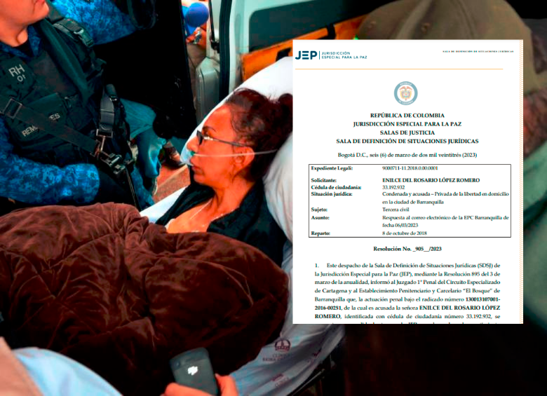Enilce López, alias La Gata, quedó en libertad. FOTO: Cortesía. 