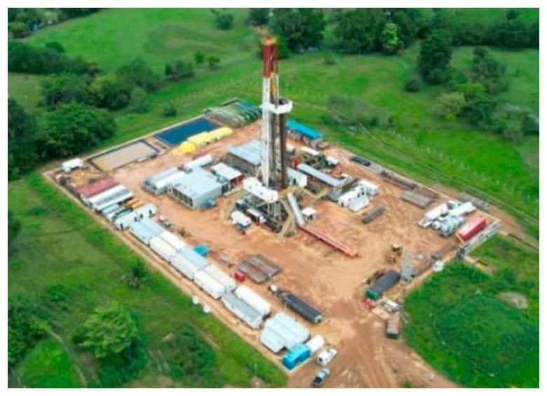 El pozo Coralino-1 está ubicado a 60 kilómetros al sureste de Montería, en jurisdicción del municipio de Pueblo Nuevo, departamento de Córdoba. Foto: Cortesía