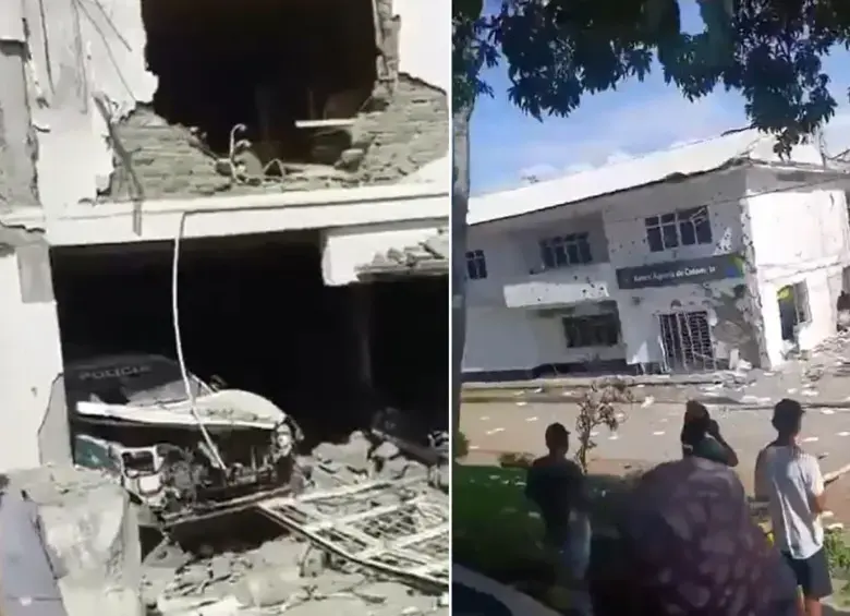 El ataque se prolongó por cerca de siete horas, tiempo durante el cual los habitantes solicitaron la intervención del Gobierno Nacional. FOTO: Captura video de redes sociales