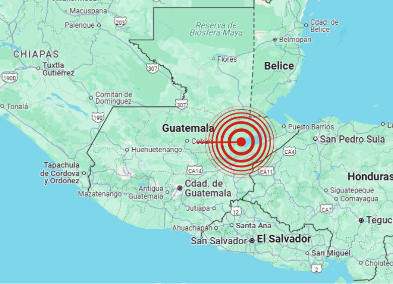<span class="mln_uppercase_mln">Desde</span><b><span class="mln_uppercase_mln"> el pasado 8 de julio, el suelo guatemalteco ha registrado más de mil sismos, algunos de hasta 5,7 grados. FOTO: GOOGLE MAPS</span></b>