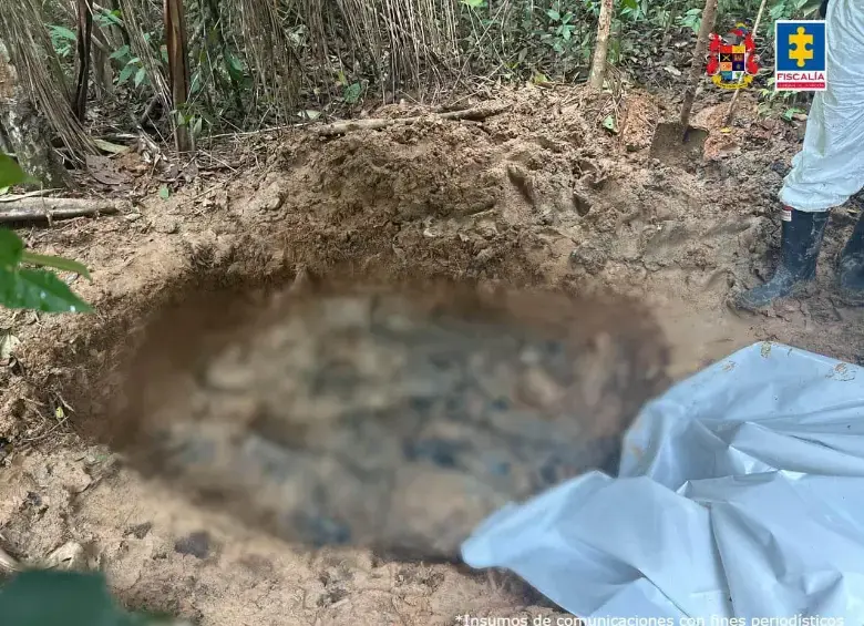 Hallados en una fosa común en zona rural del municipio de Calamar, Guaviare, la Fiscalía reveló los motivos y detalles del brutal hecho. Foto, Fiscalía. 