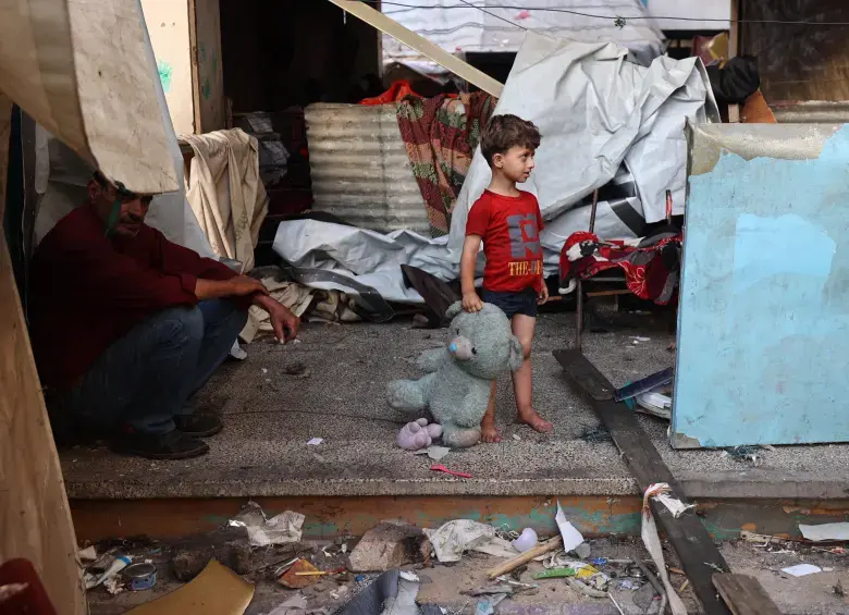 Las infancias se han visto severamente afectadas por el conflicto. Foto: AFP.