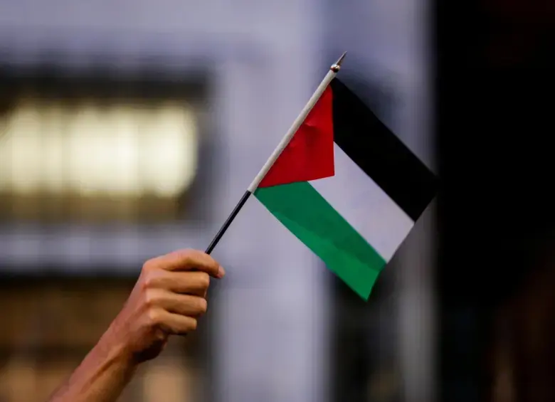 Bandera de Palestina. Foto: Colprensa