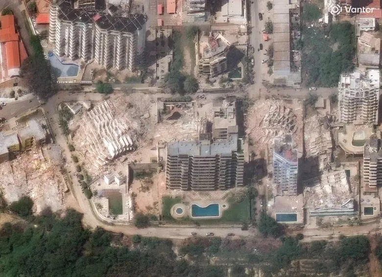 La Guaira, Venezuela, tras los terremotos del 24 de junio de 2026. FOTO<b>:</b> X (@vantortech) / Vantor