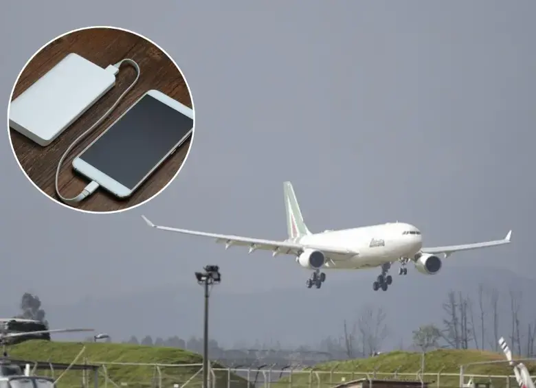Desde el 27 de marzo de 2026, quedó prohibido el uso y la recarga de cargadores portátiles durante el vuelo, tanto en rutas nacionales como internacionales con origen o destino en Colombia. FOT: Freepik - Colprensa.