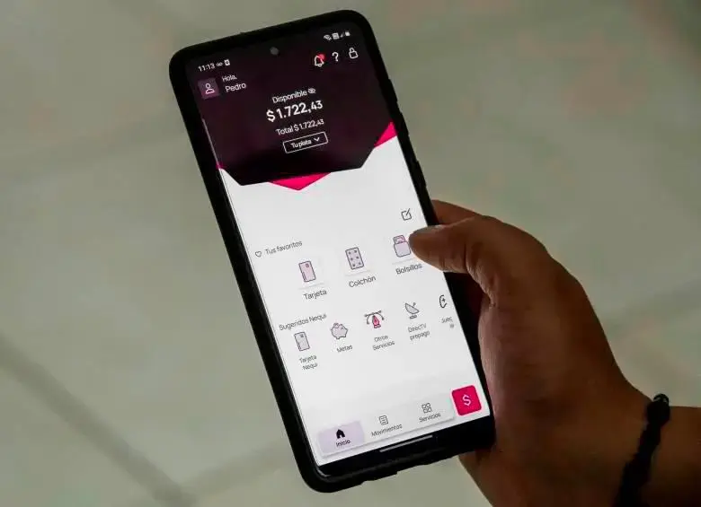 Actualmente, Nequi se posiciona como el primer neobanco de Colombia, con más de 21 millones de personas con la app en su celular. Foto: Jaime Pérez