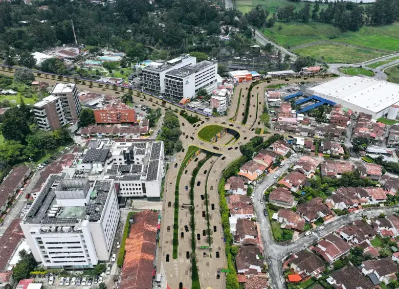 Una de las principales obras que se tienen en los planes para aprovechar los excedentes de la concesión Devimed es un intercambio vehicular a la altura de la Clínica Somer. FOTO Cortesía Alcaldía de Rionegro