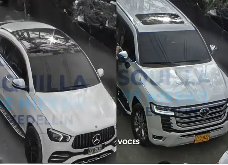 Las autoridades rastrean el historial de las camionetas que entraron a la cárcel de Itagüí durante una fiesta ilegal. Captura de video