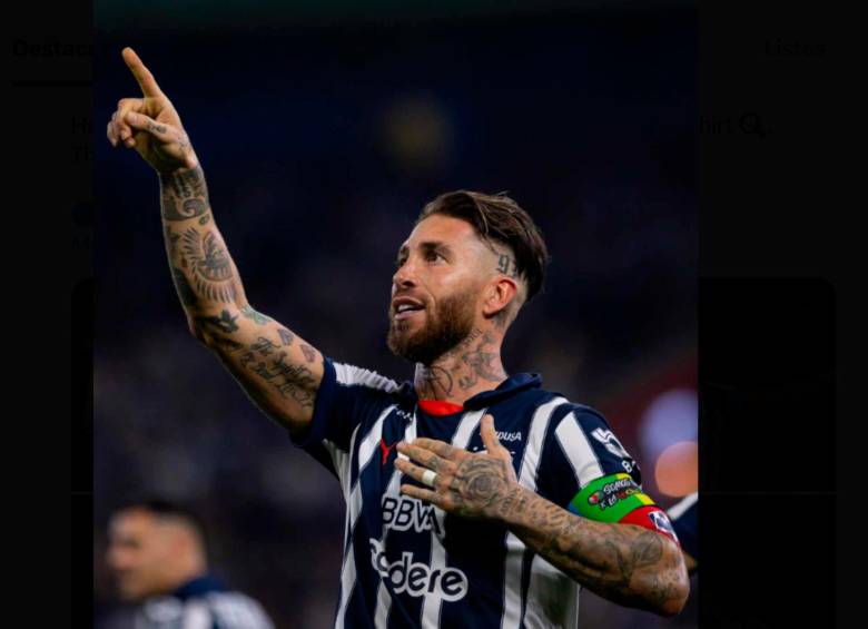 El español ya se reportó con su primer gol en la Liga MX en la victoria de su equipo, Monterrey ante Santos. FOTO TOMADA X @SergioRamos