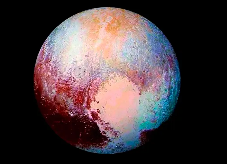 Las partículas de bruma en Plutón están hechas de compuestos orgánicos y hielos de nitrilos y hidrocarburos, similares a los que hubo en la atmósfera de la Tierra primitiva. FOTO cortesía Nasa
