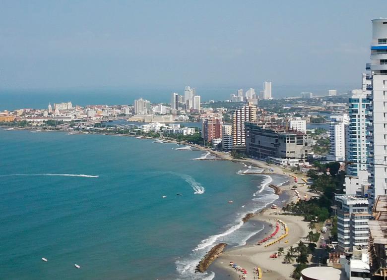 La Bahía de Cartagena de Indias vista desde el aire. FOTO COLPRENSA