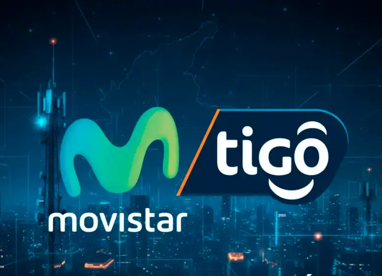 La integración entre Tigo y Movistar marcará el inicio de un nuevo grupo empresarial y reducirá el número de grandes operadores en el mercado colombiano. Imagen generada por IA